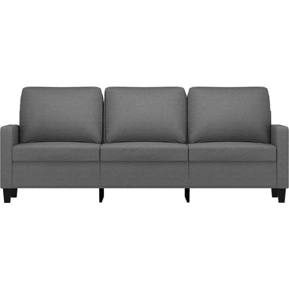 Vidaxl 3-Seater Sofa Dark Gray 70.9"" Fabric