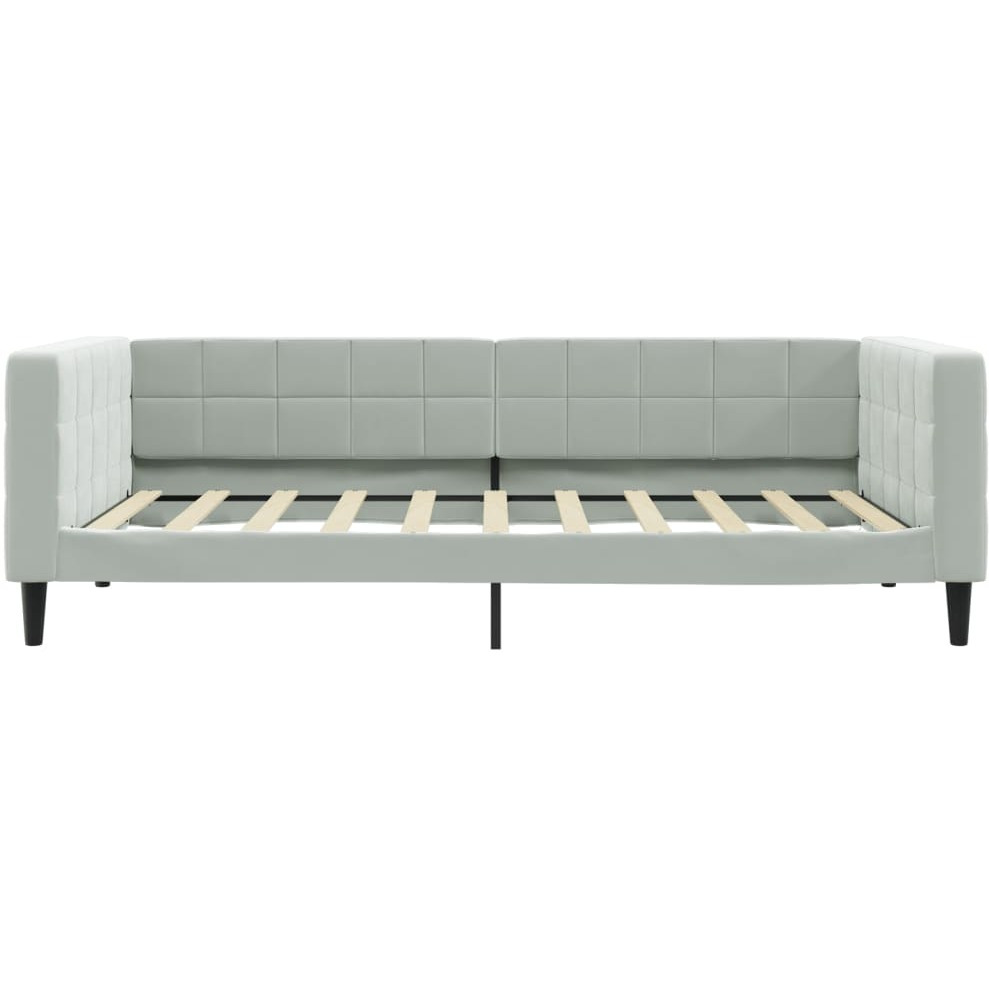 Vidaxl Day Bed Light Gray 39.4"&quotX74.8"" Velvet