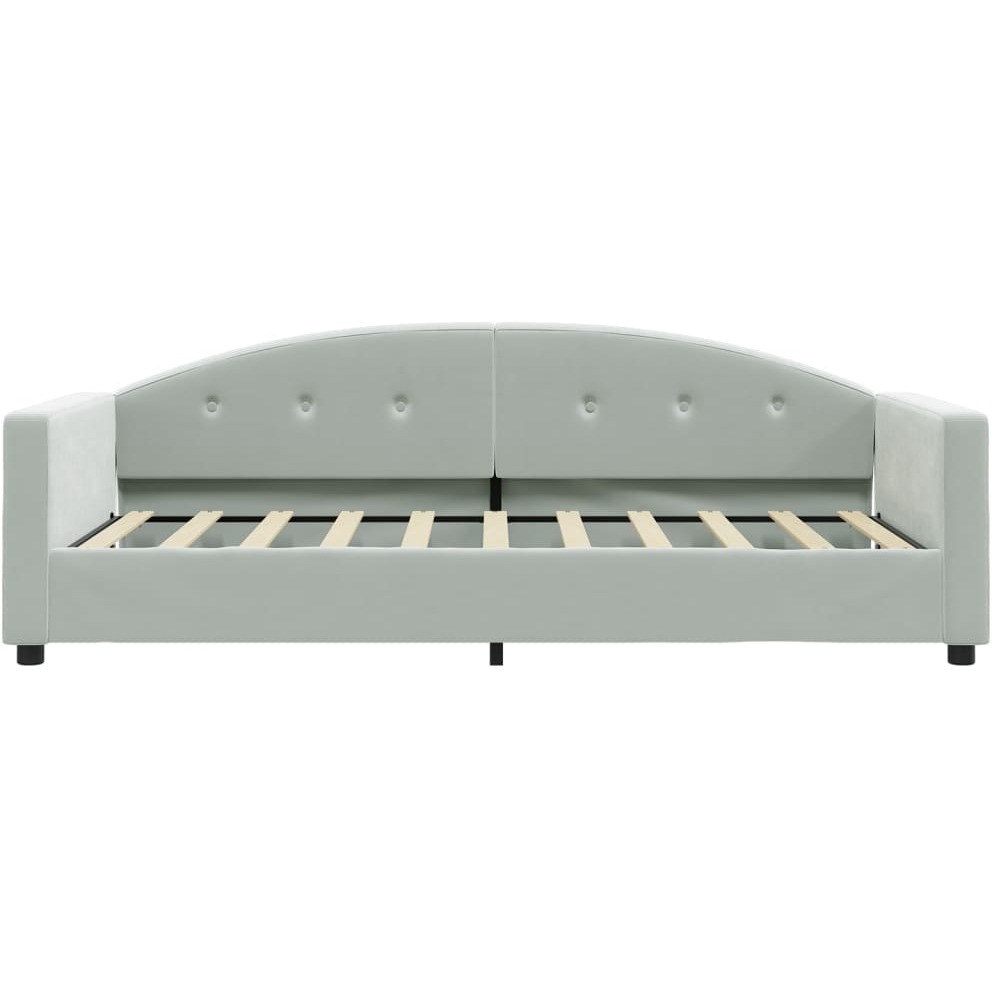 Vidaxl Day Bed Light Gray 39.4"&quotX74.8"" Velvet