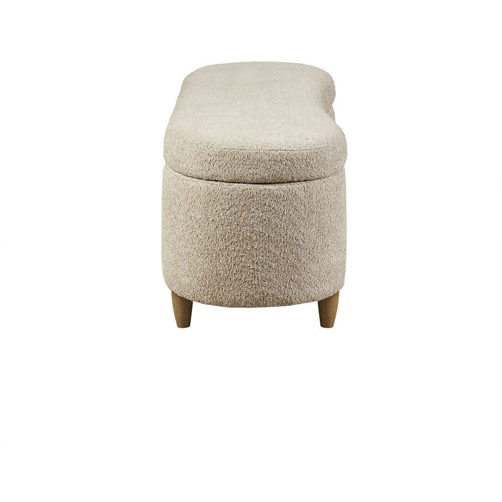 Bailey Boucle Flip Top Storage Bench(D0102H5Sfd8)