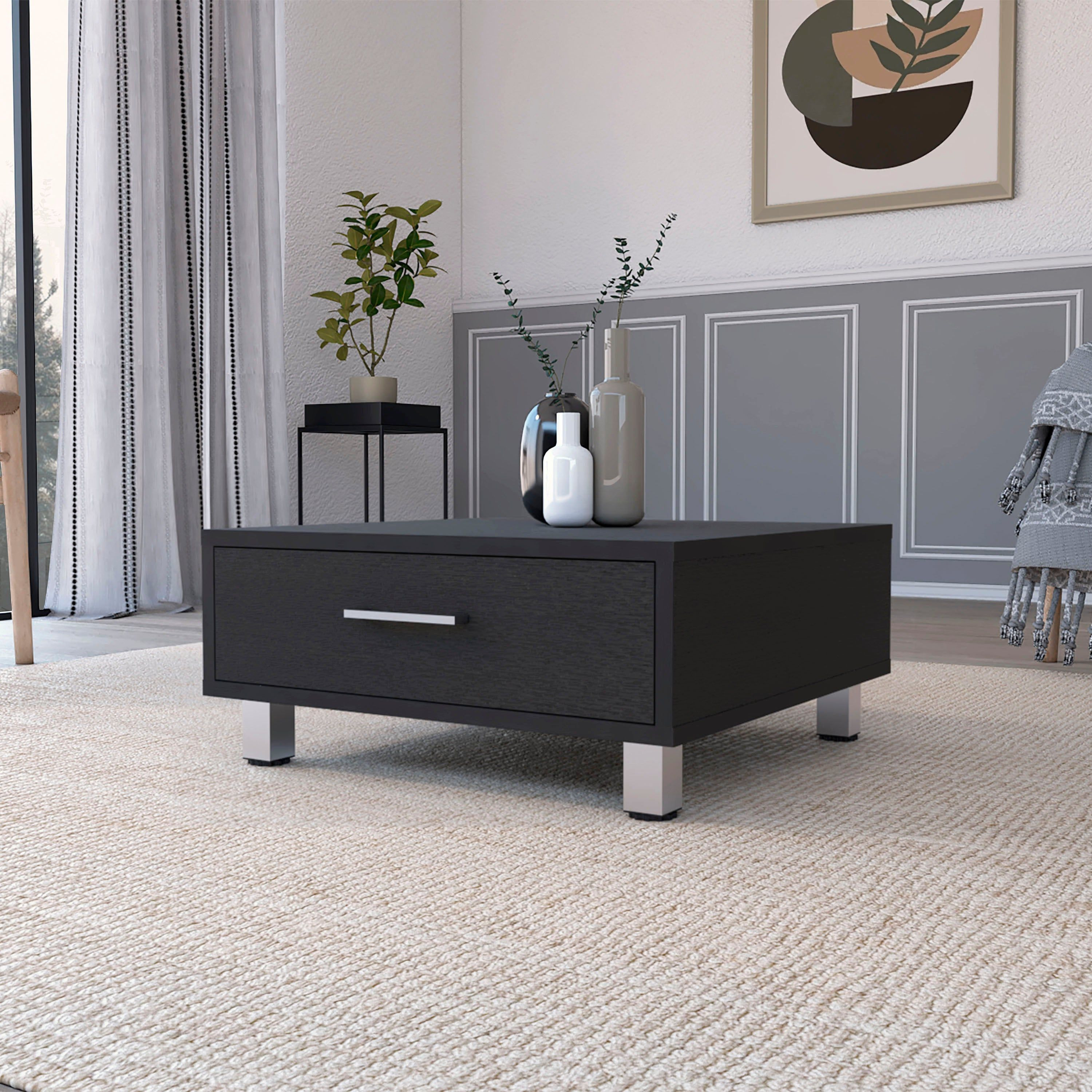 Myers Coffee Table Four Legs One Drawer(D0102H2Rlwy)