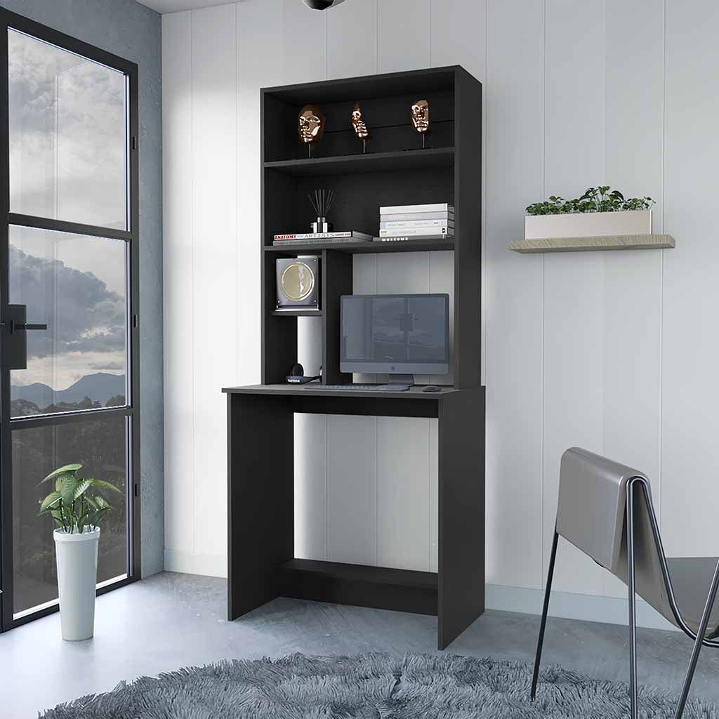 Sawgrass Writing Computer Desk Hutch Four Shelves(D0102H2R06A)