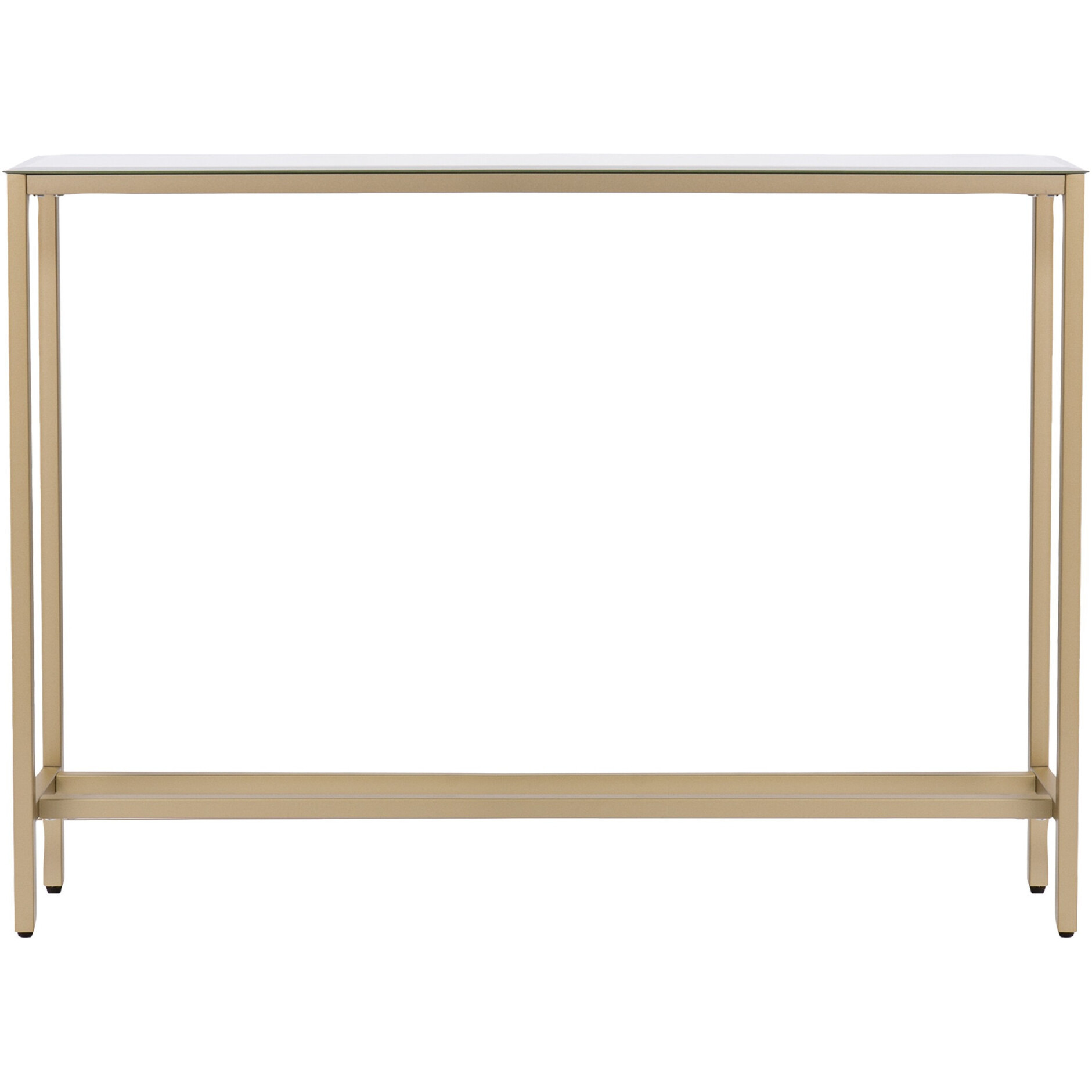 36 Silver And Gold Mirrored Glass Console Table