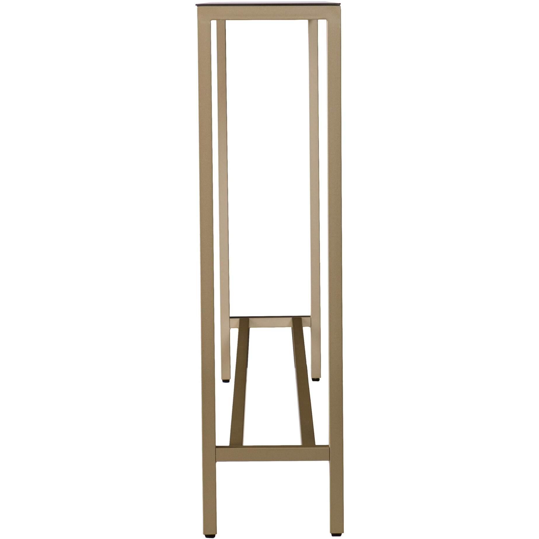56 Silver And Gold Mirrored Glass Console Table