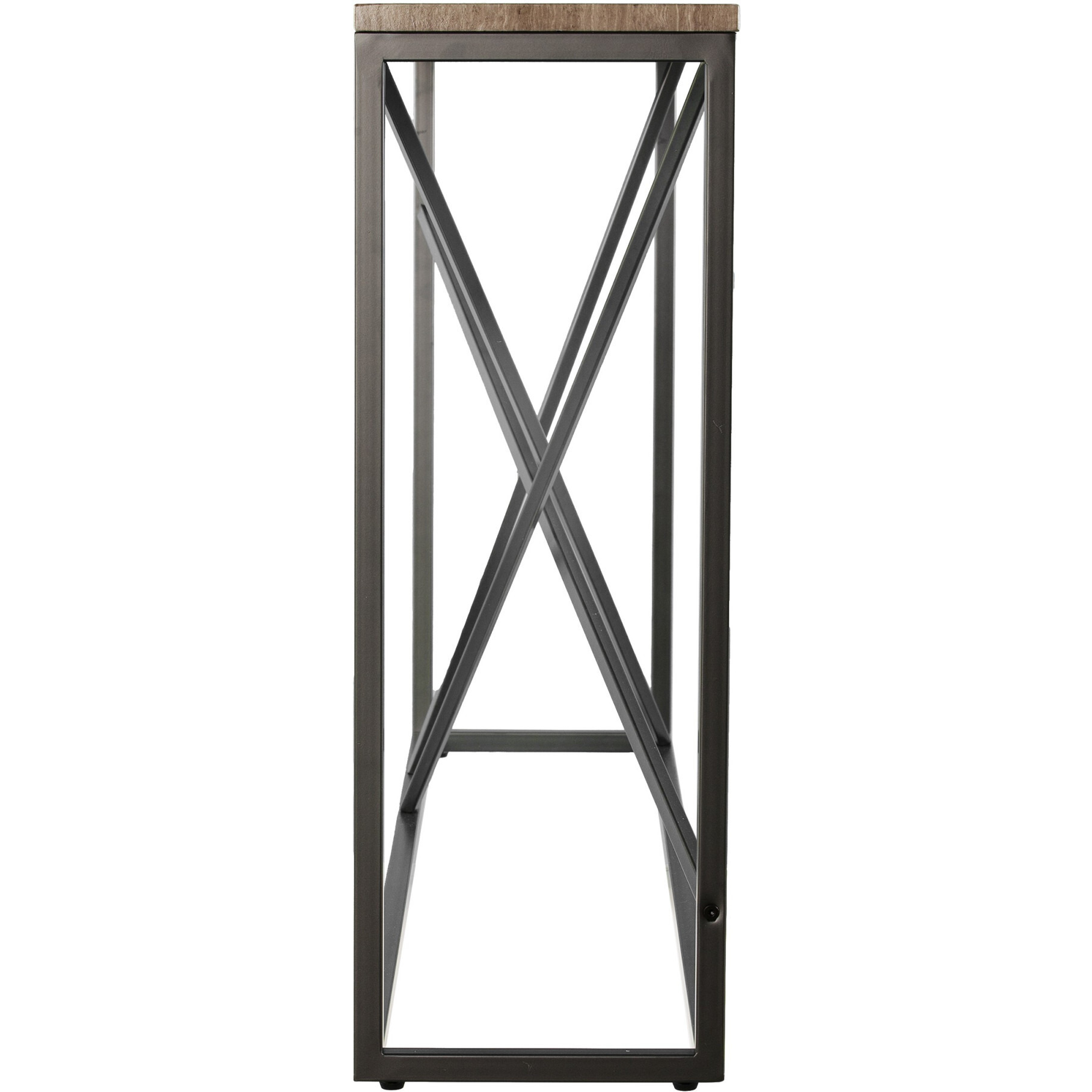 52 Taupe And Gray Faux Stone Frame Console Table
