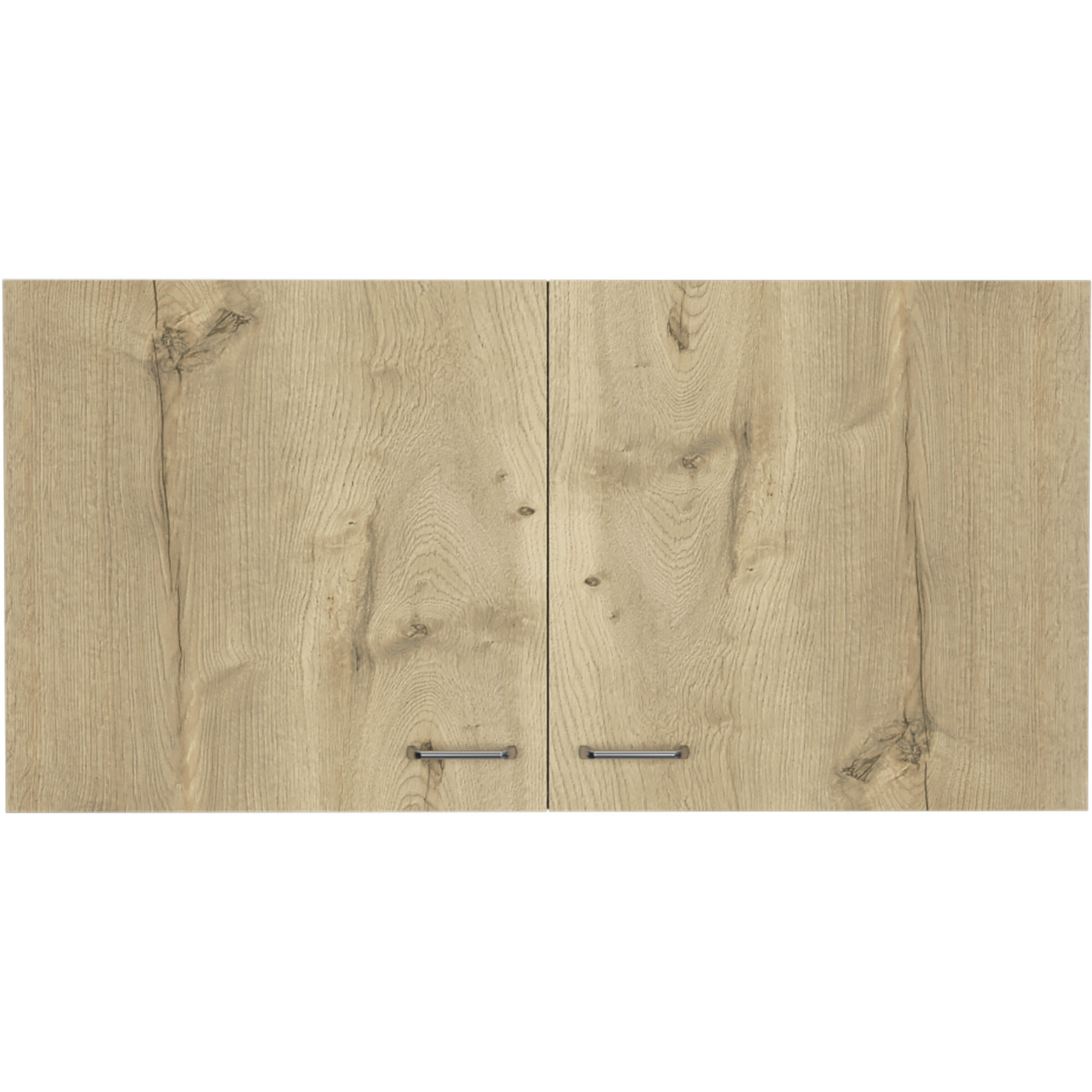39 White And Light Oak Standard Accent Cabinet With One Shelf