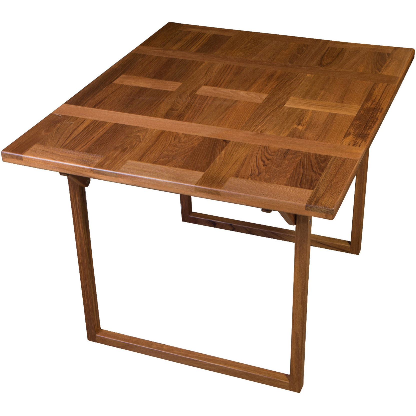 45 Brown Solid Wood Folding Outdoor Side Table