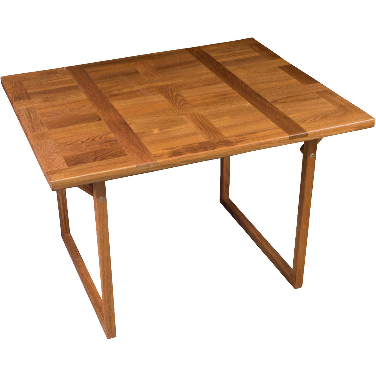 45 Brown Solid Wood Folding Outdoor Side Table