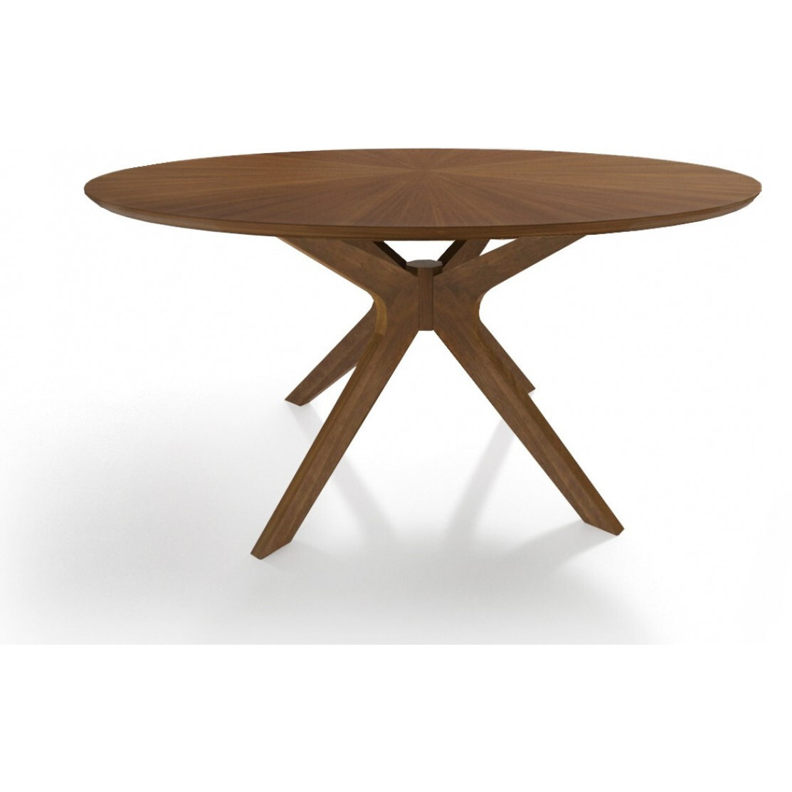 59 Brown Round Dining Table