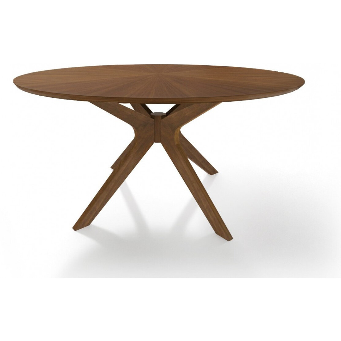 59 Brown Round Dining Table