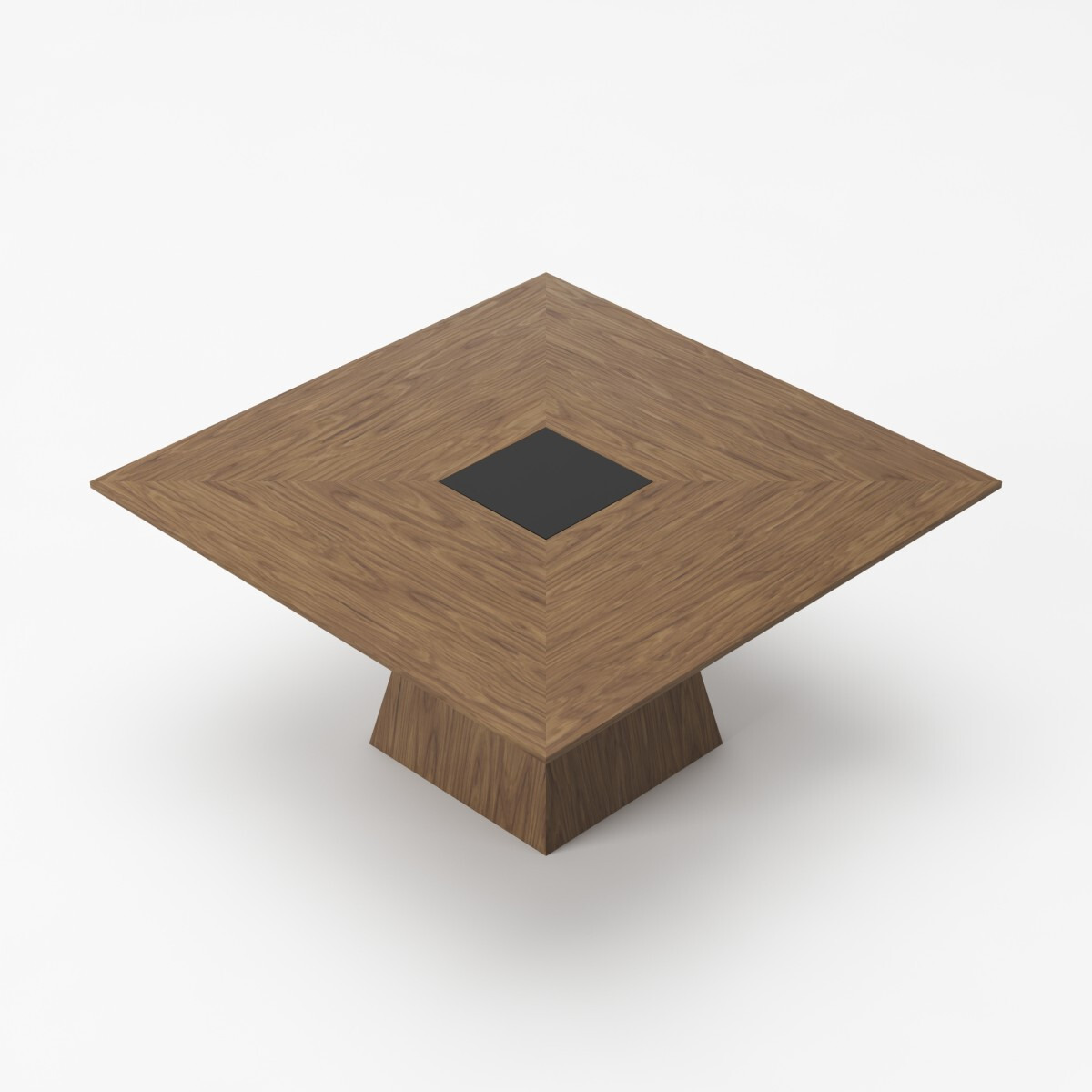 59 Walnut Square Solid Manufactured Wood Dining Table