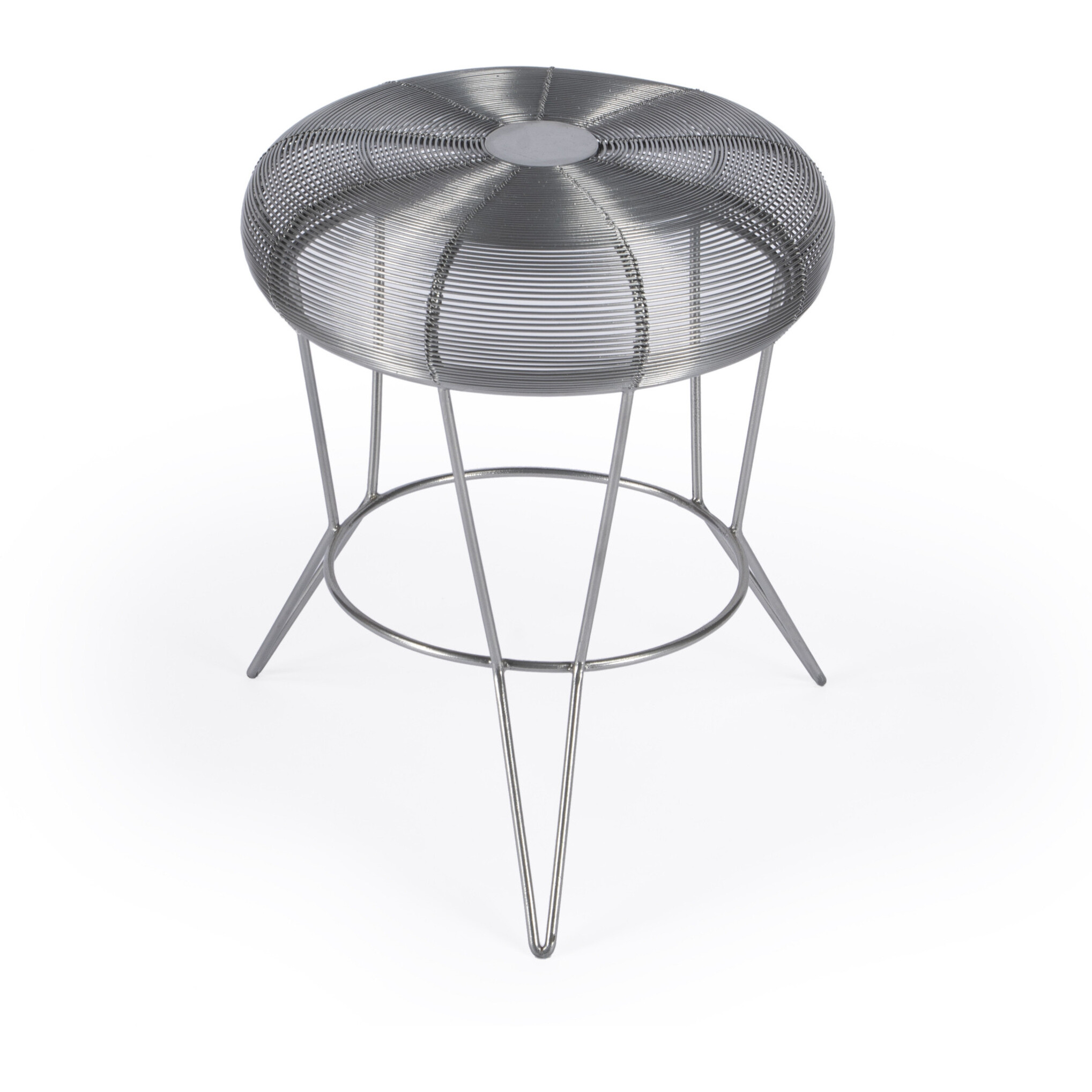 18 Silver Wire Round End Table