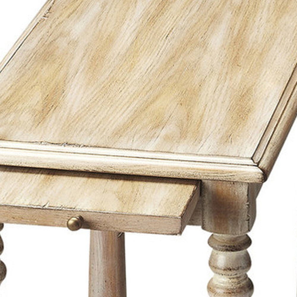 24 Gray Manufactured Wood Rectangular End Table With Shelf