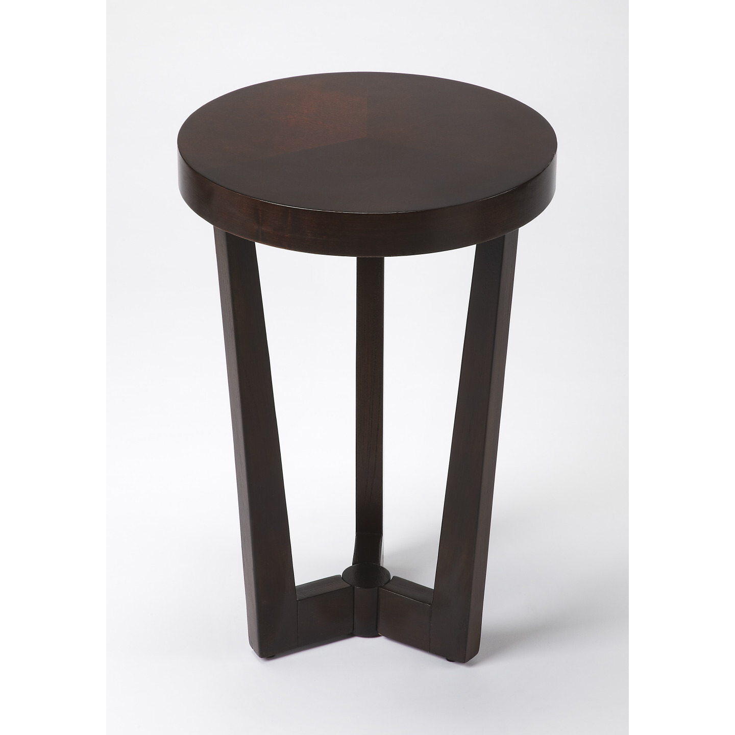 24 Merlot Three Leg Round End Table