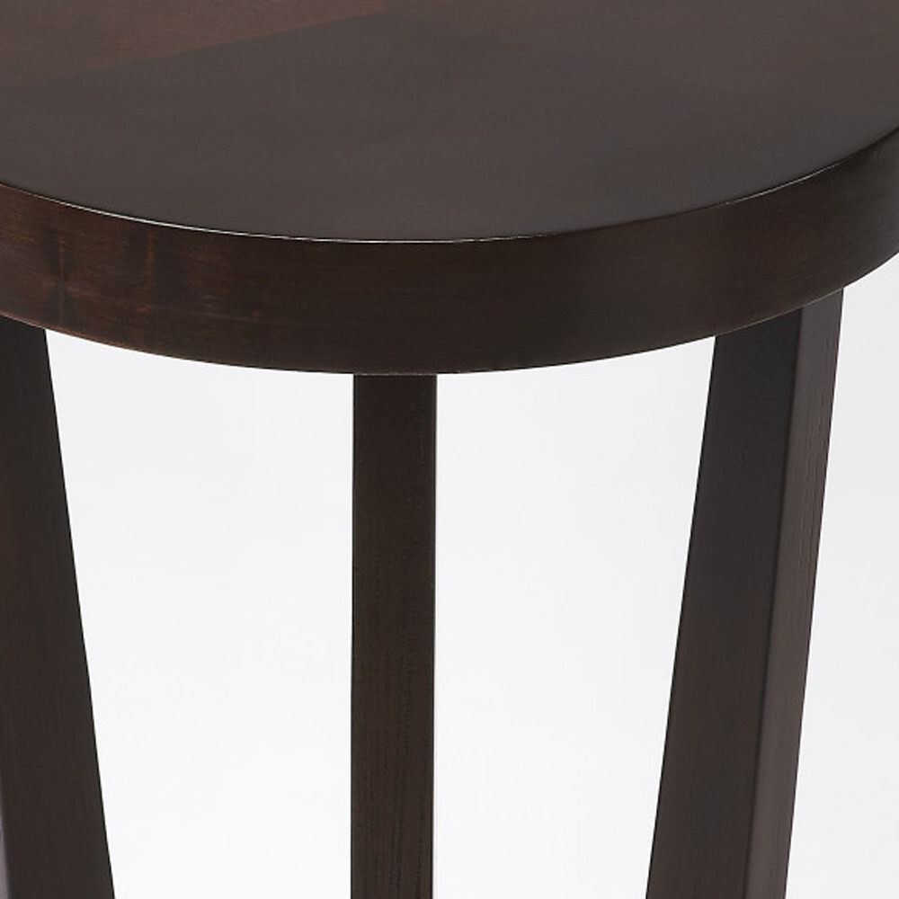 24 Merlot Three Leg Round End Table