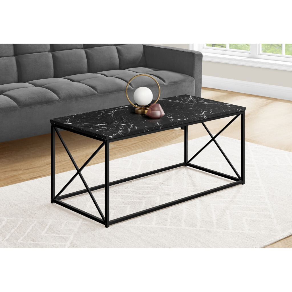 41 Black Rectangular Coffee Table
