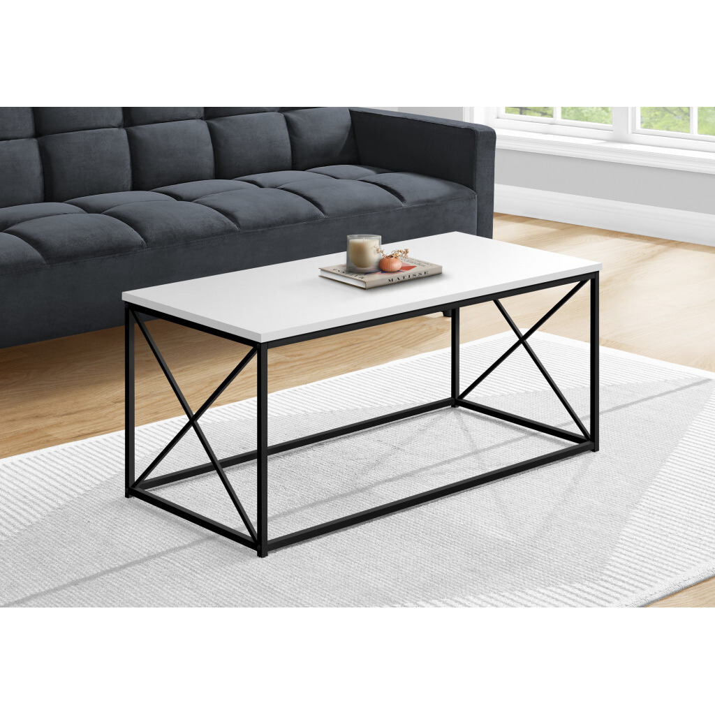 41 White Rectangular Coffee Table