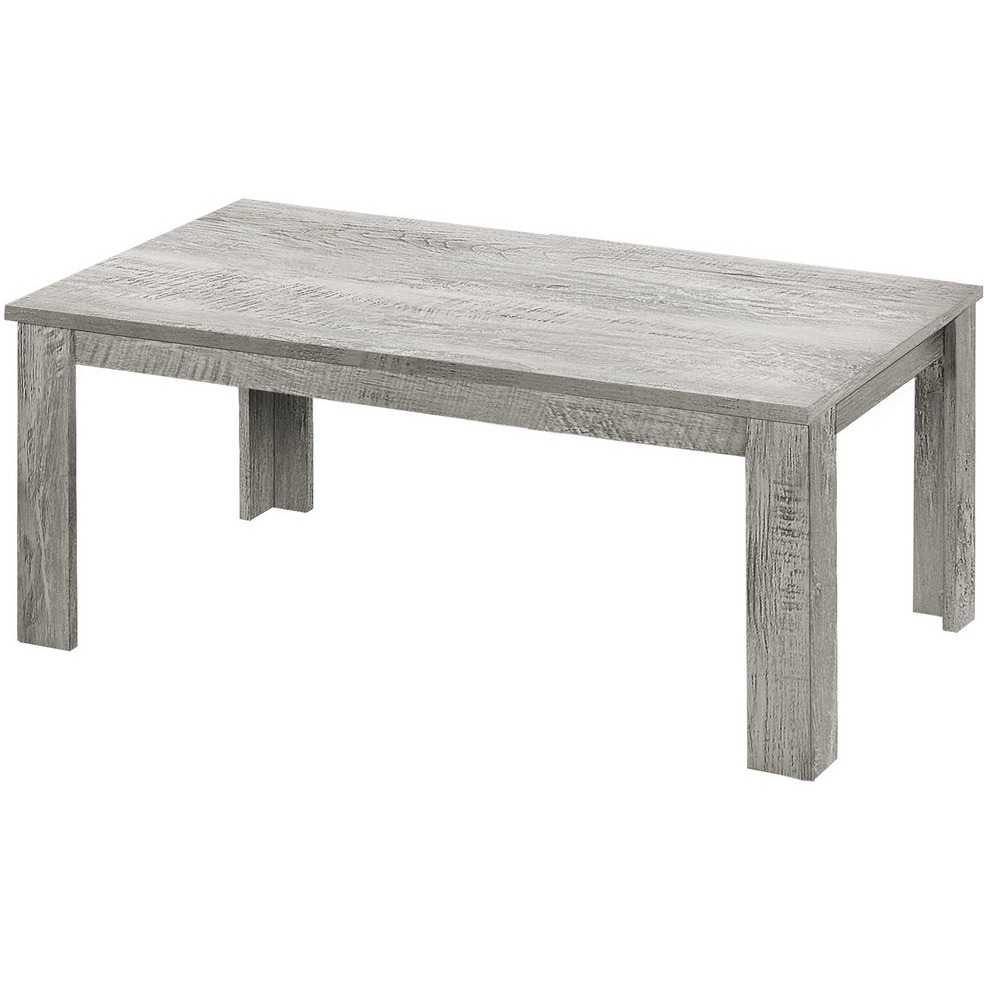 Set Of Three 44 Gray Rectangular Coffee Table