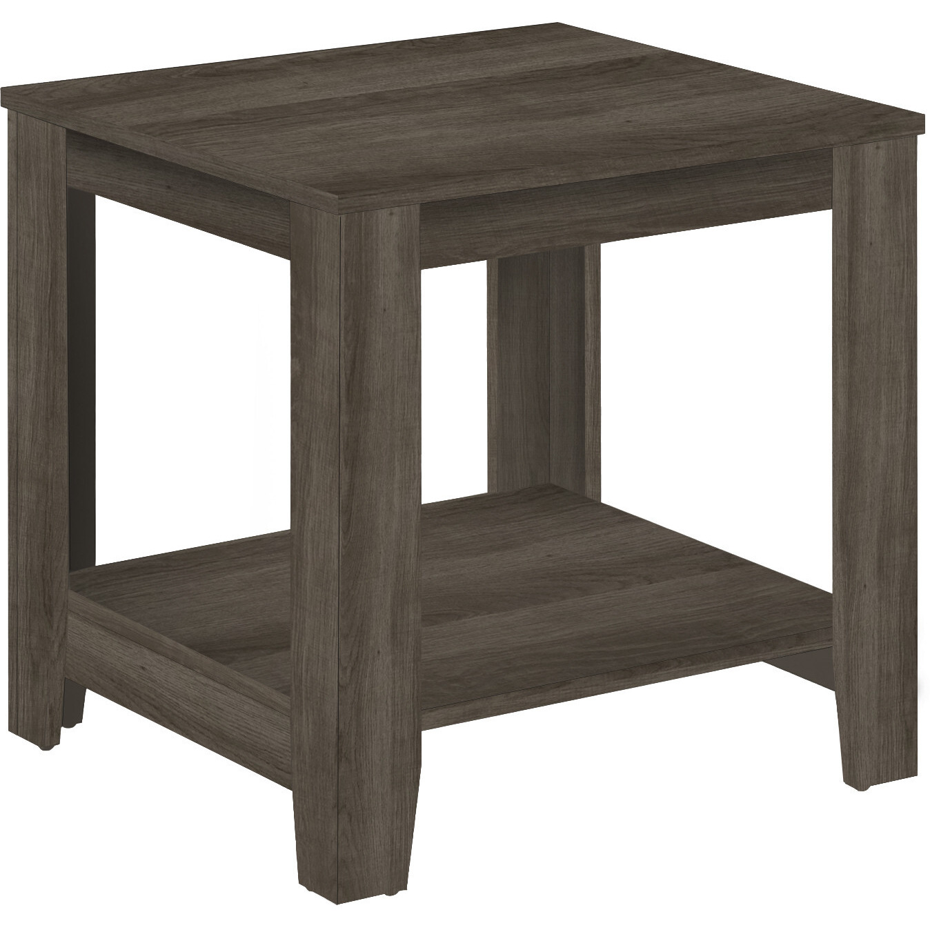Set Of Three 42 Oak Rectangular Coffee Table With Three Shelves