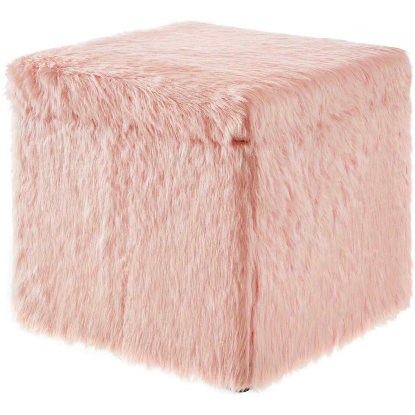 18 Blush Faux Fur And Black Storage