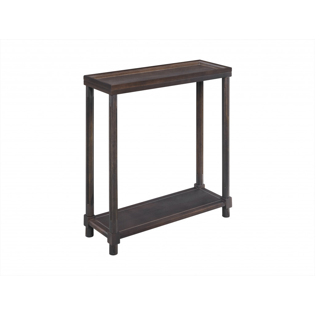 Set Of Two 22 Espresso Solid Wood End Tables With Shelf