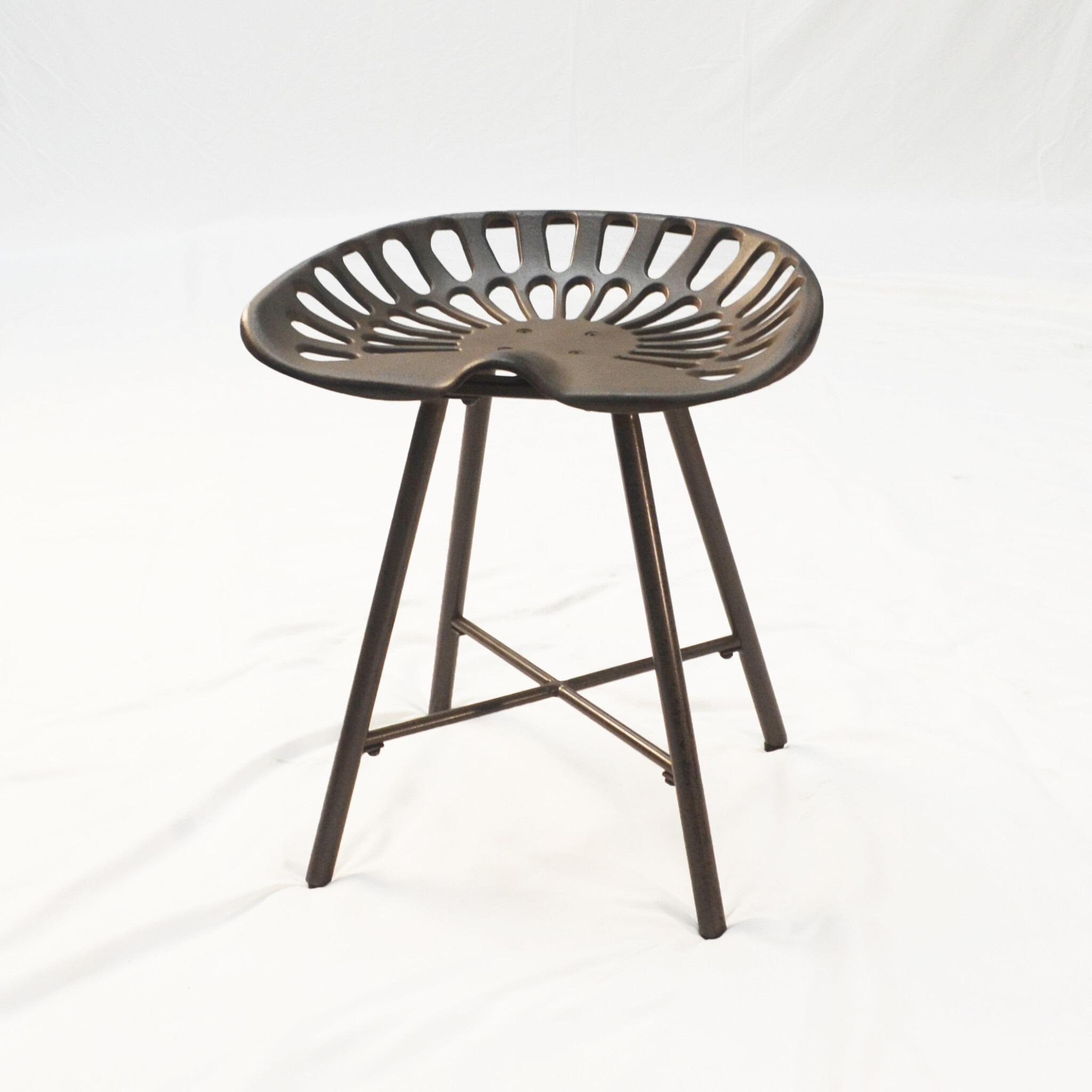 18 Copper Metal Backless Stool