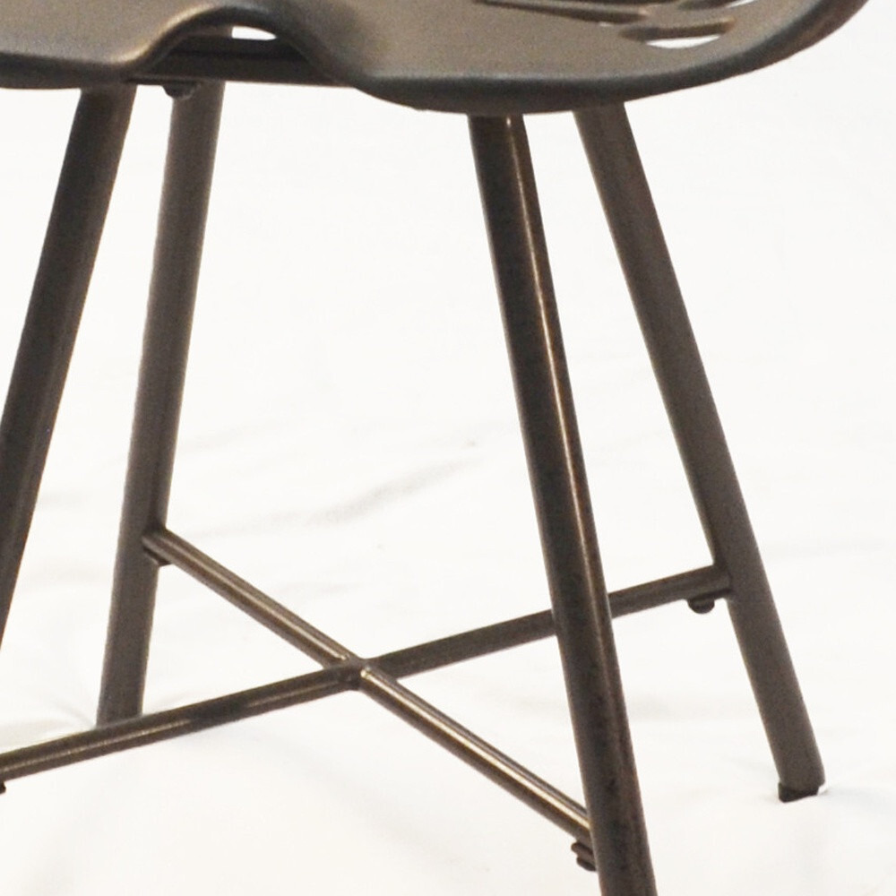 18 Copper Metal Backless Stool