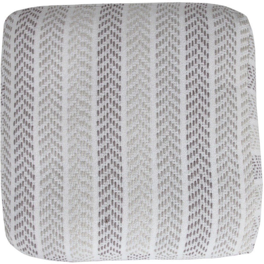 18 Gray 100% Cotton Ottoman