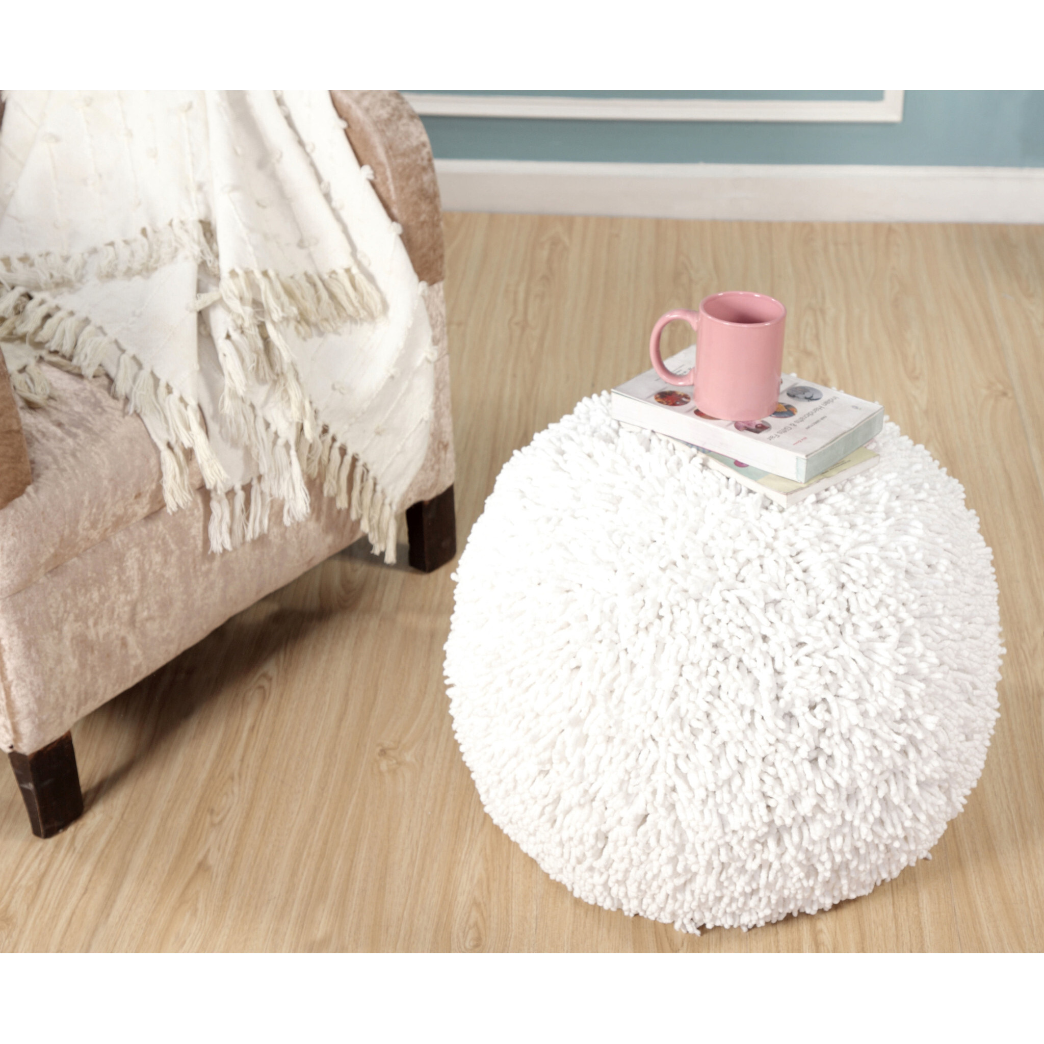 20 Cream 100% Cotton Ottoman