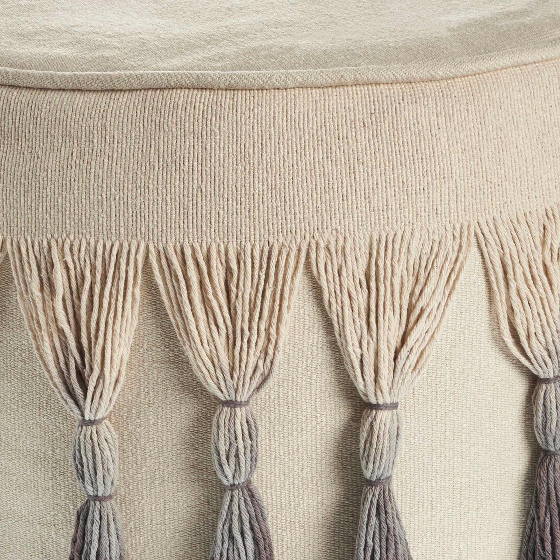 20 Beige 100% Cotton Ottoman