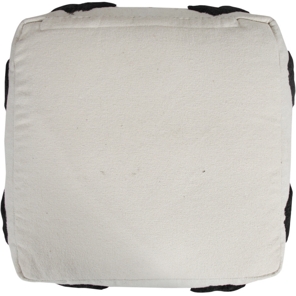 18 White 100% Cotton Ottoman