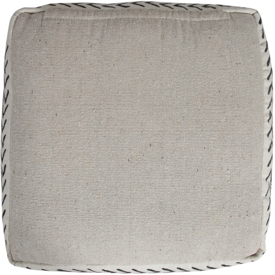 18 White 100% Cotton Ottoman