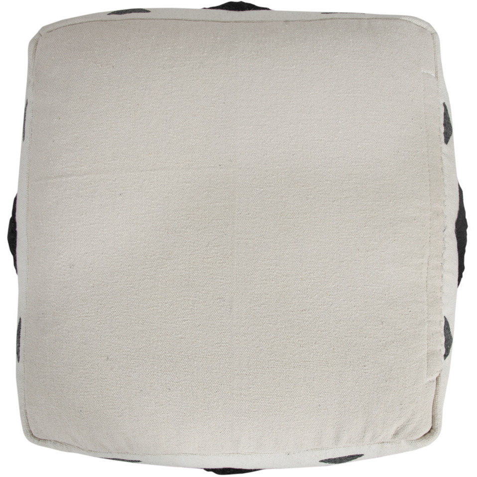 18 White 100% Cotton Ottoman