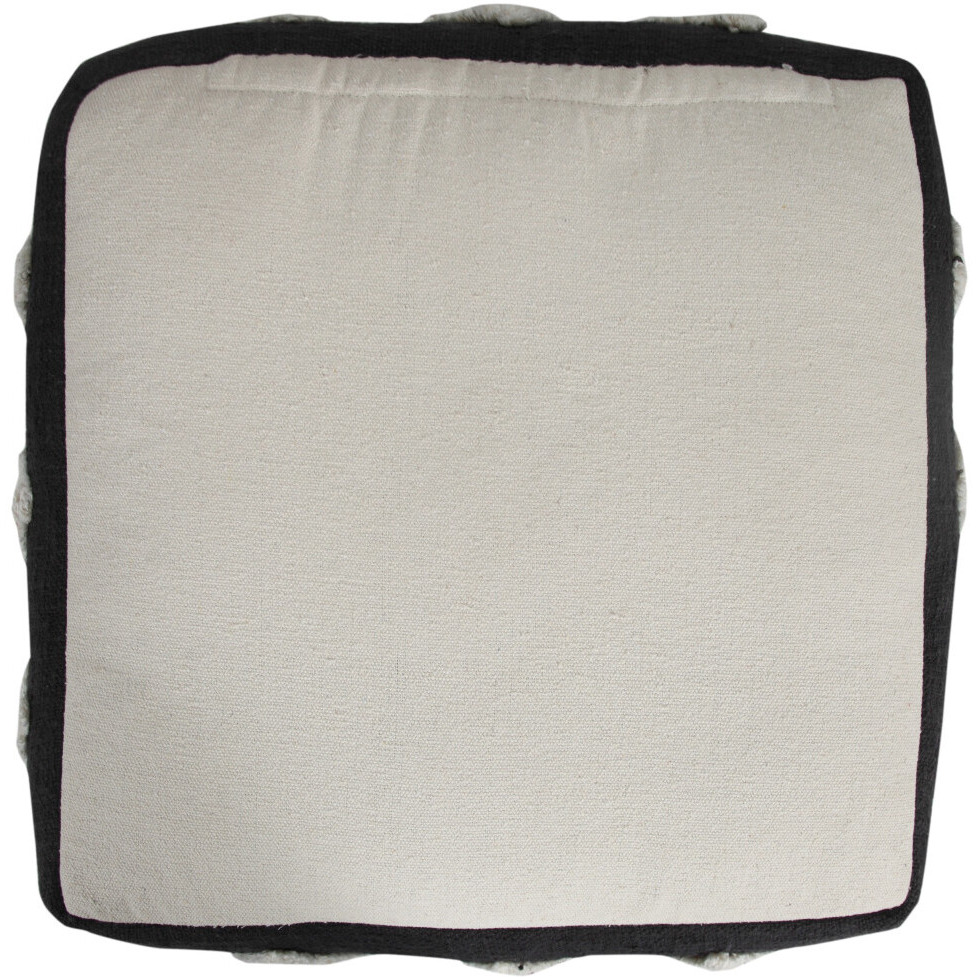 18 Black 100% Cotton Ottoman