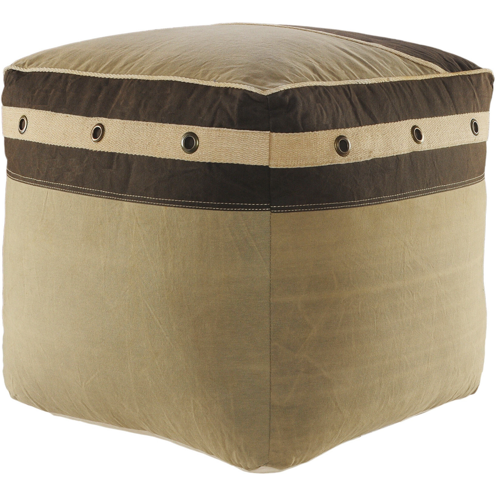 20 Brown 100% Cotton Ottoman