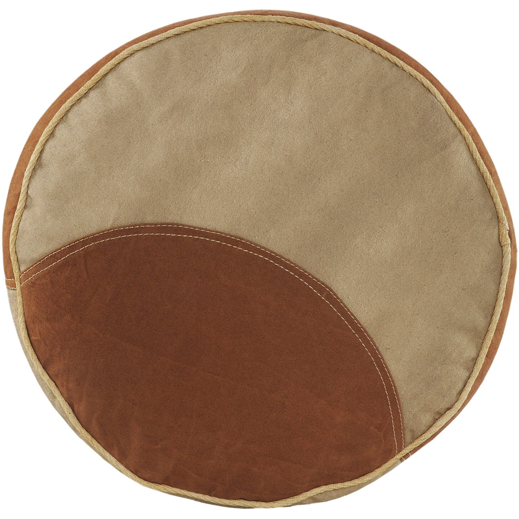 16 Tan 100% Cotton Ottoman