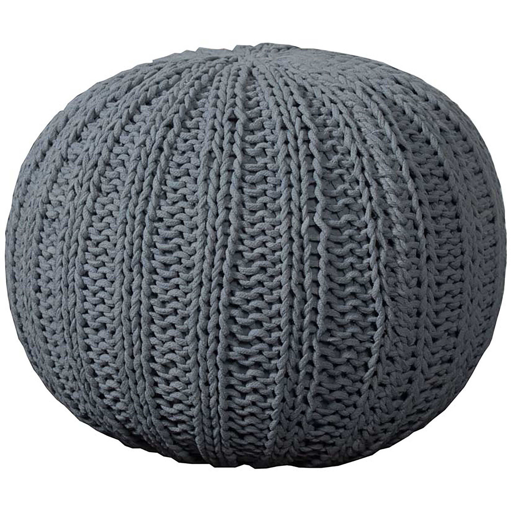 20 Gray 100% Cotton Ottoman
