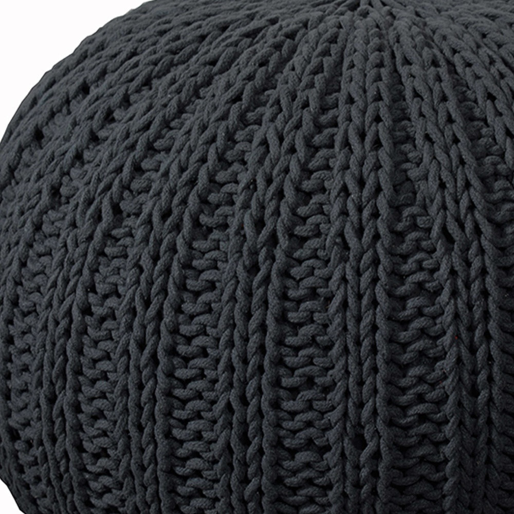 20 Black 100% Cotton Ottoman