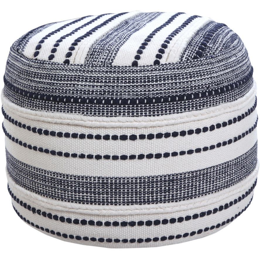 18 Blue 100% Cotton Ottoman