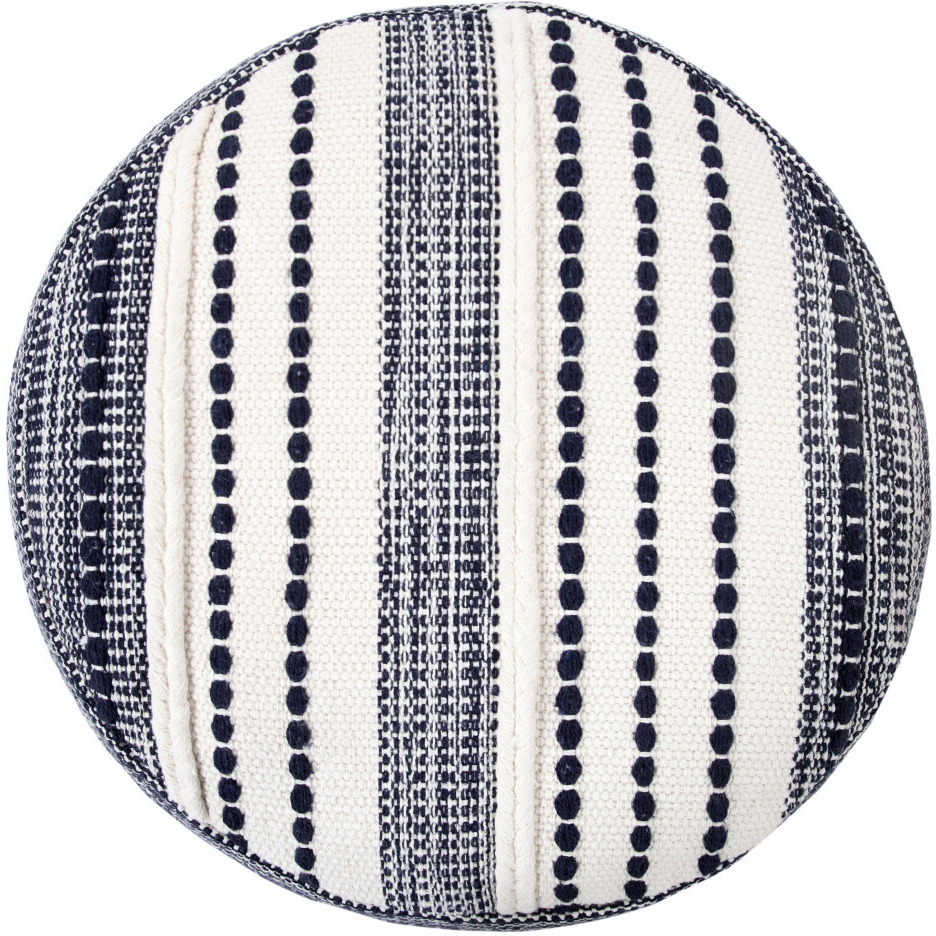 18 Blue 100% Cotton Ottoman