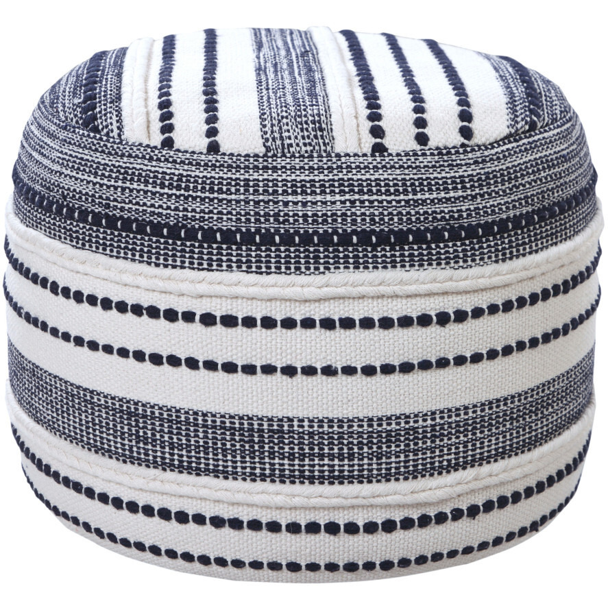18 Blue 100% Cotton Ottoman