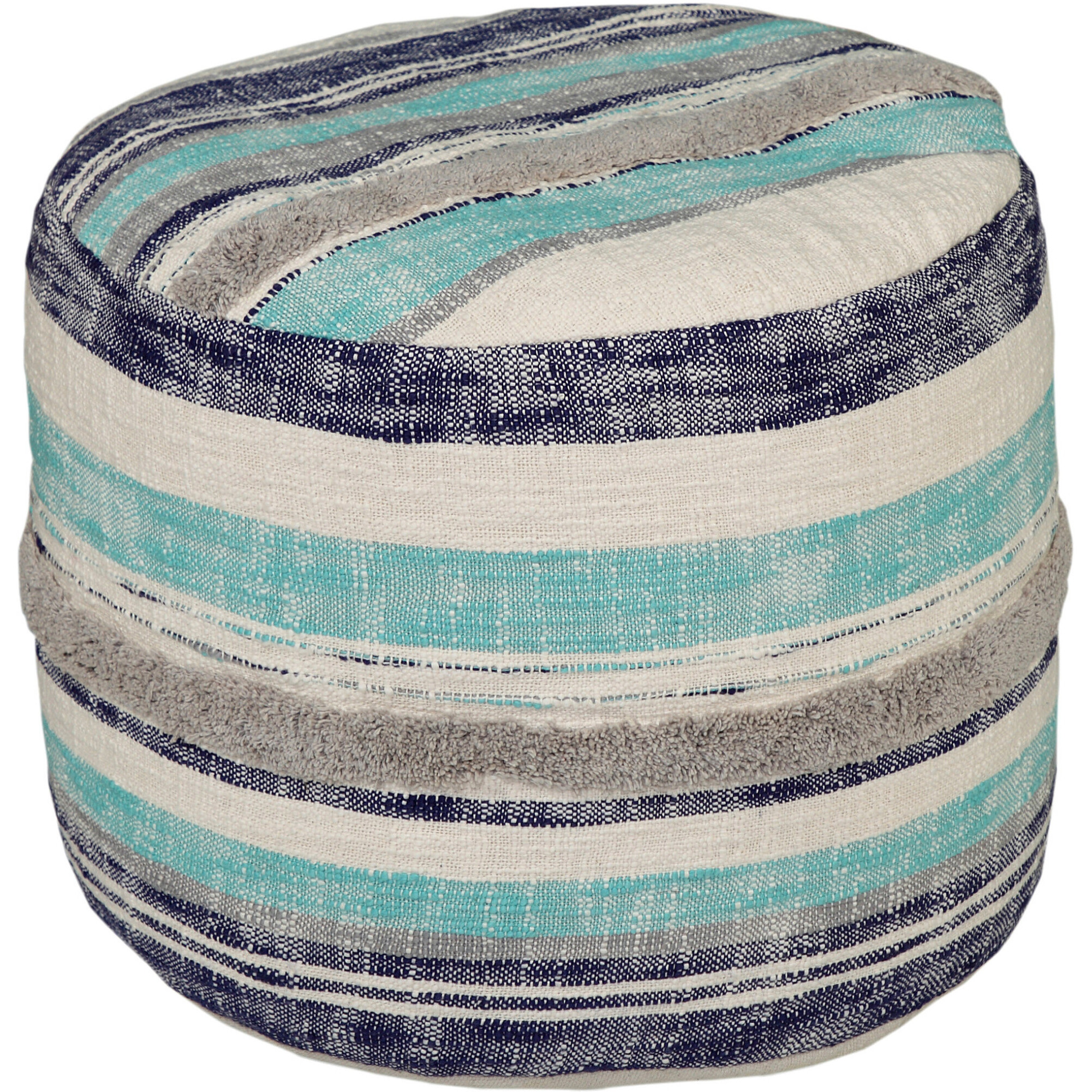 18 Blue 100% Cotton Ottoman