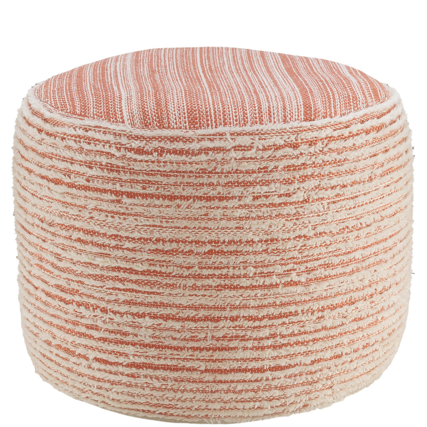 18 Pink Polyester Ottoman