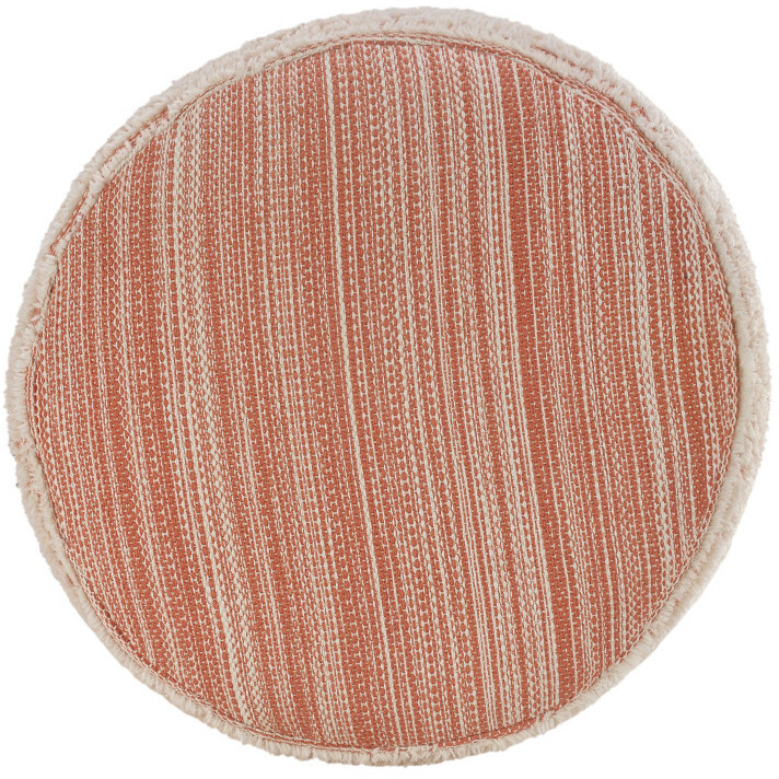 18 Pink Polyester Ottoman