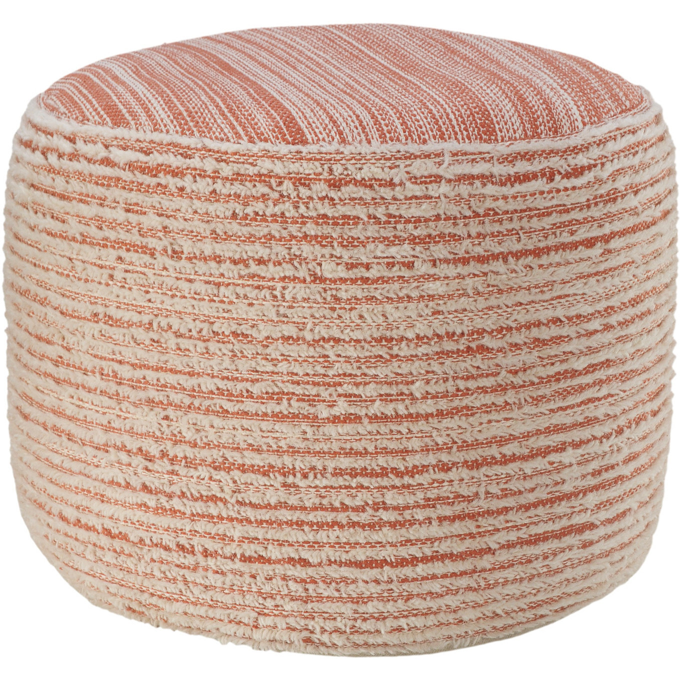 18 Pink Polyester Ottoman
