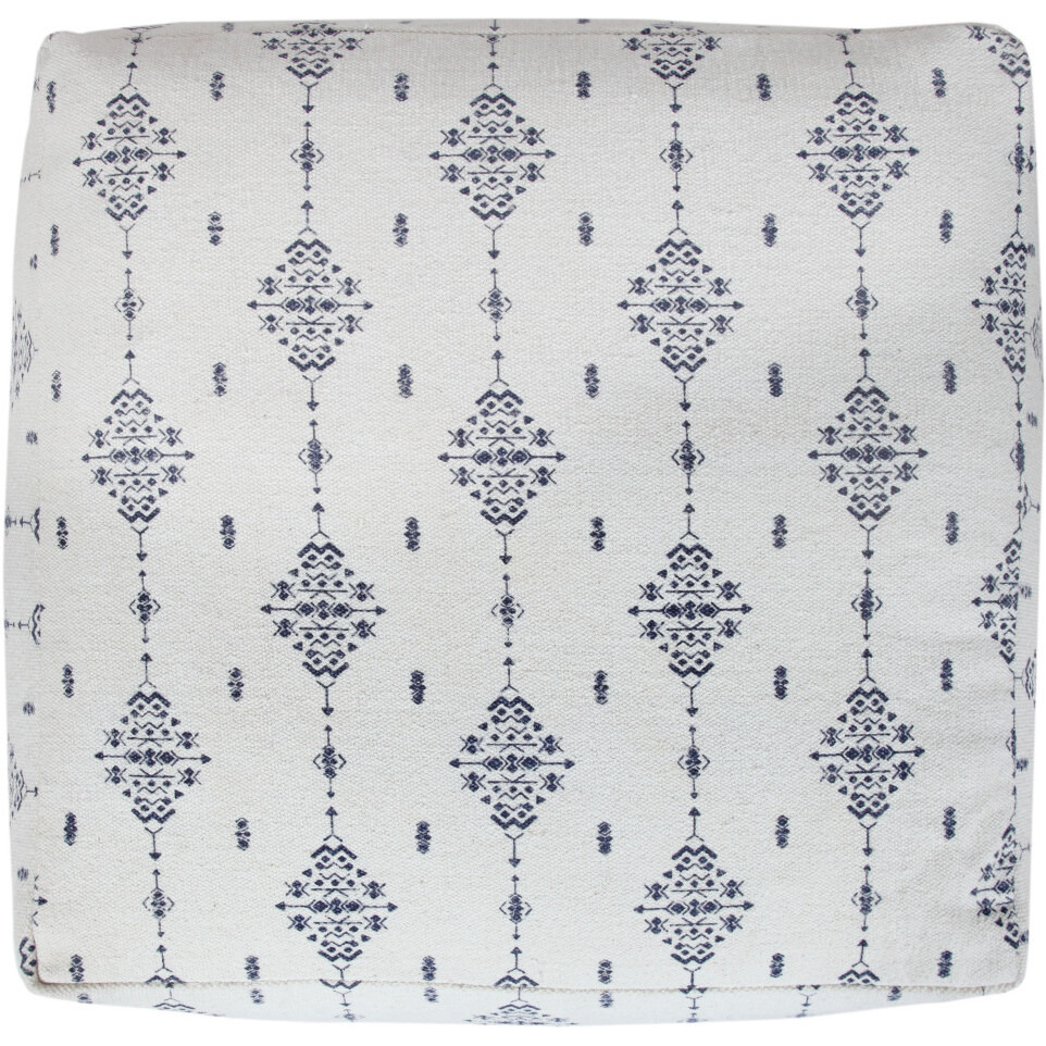 18 Blue 100% Cotton Ottoman