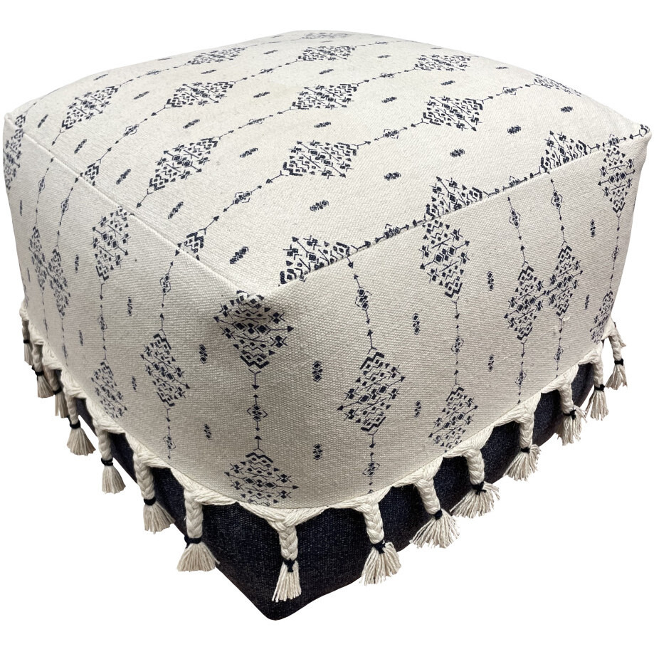 18 Blue 100% Cotton Ottoman
