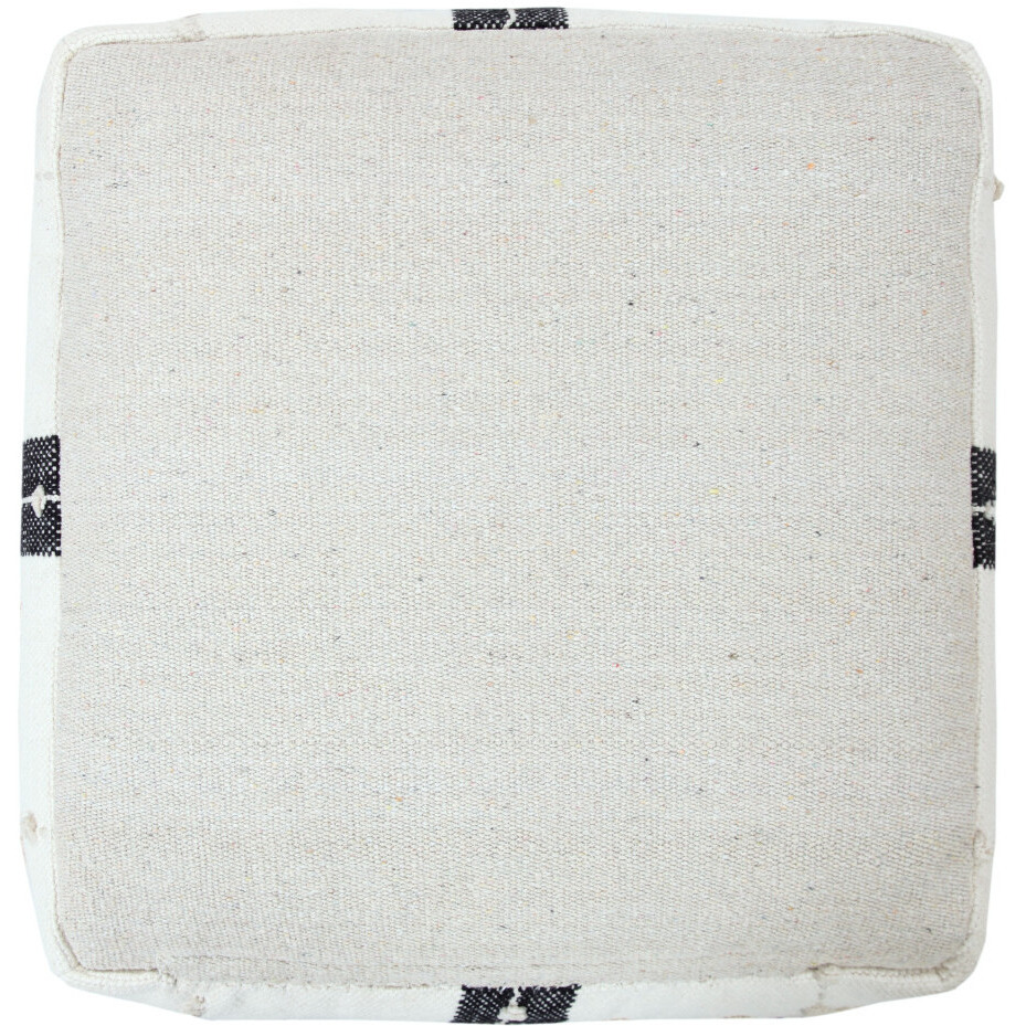 18 Black 100% Cotton Ottoman
