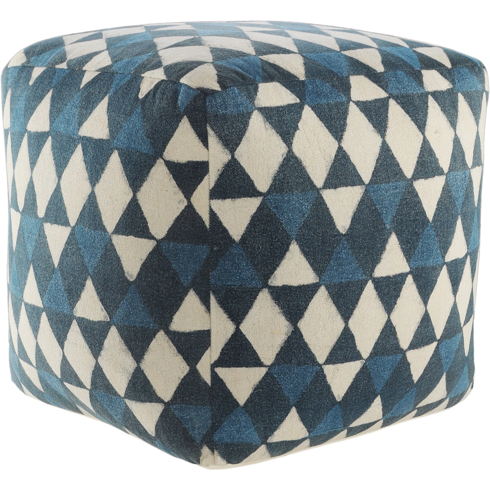 20 Blue 100% Cotton Ottoman