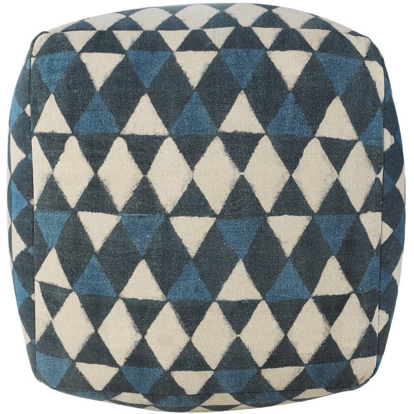 20 Blue 100% Cotton Ottoman